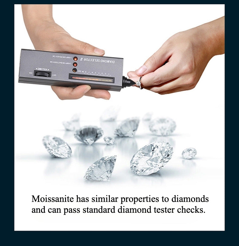 Retro Design Round Cut Moissanite Ring