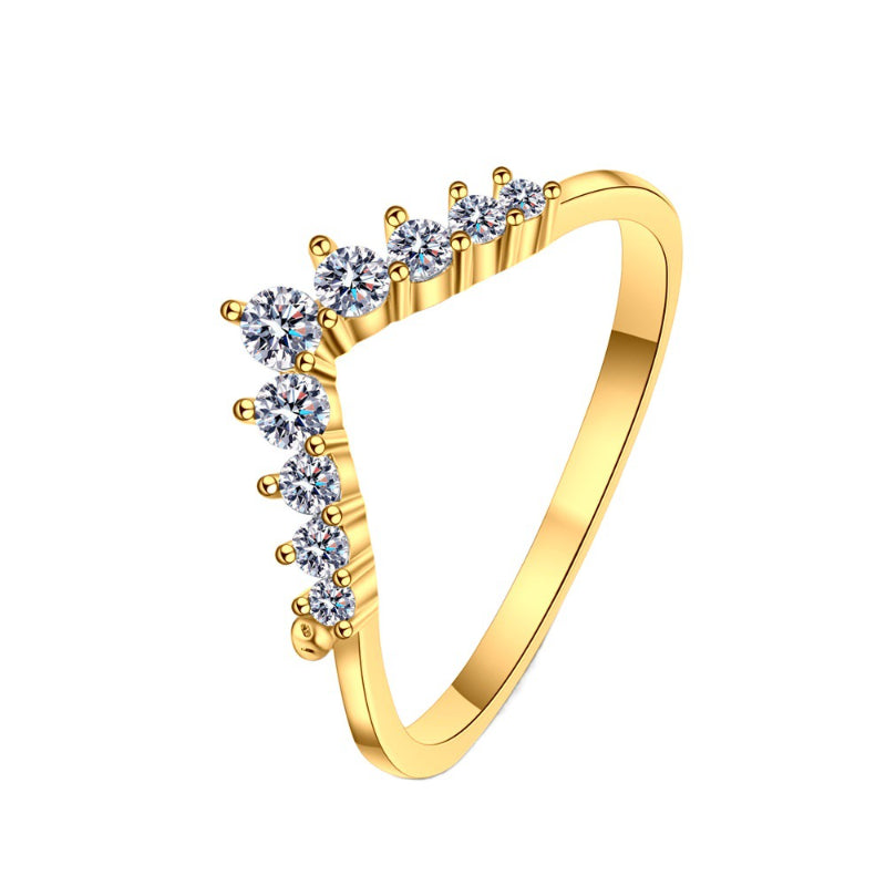 Sweet Crown Design Sterling Silver Band