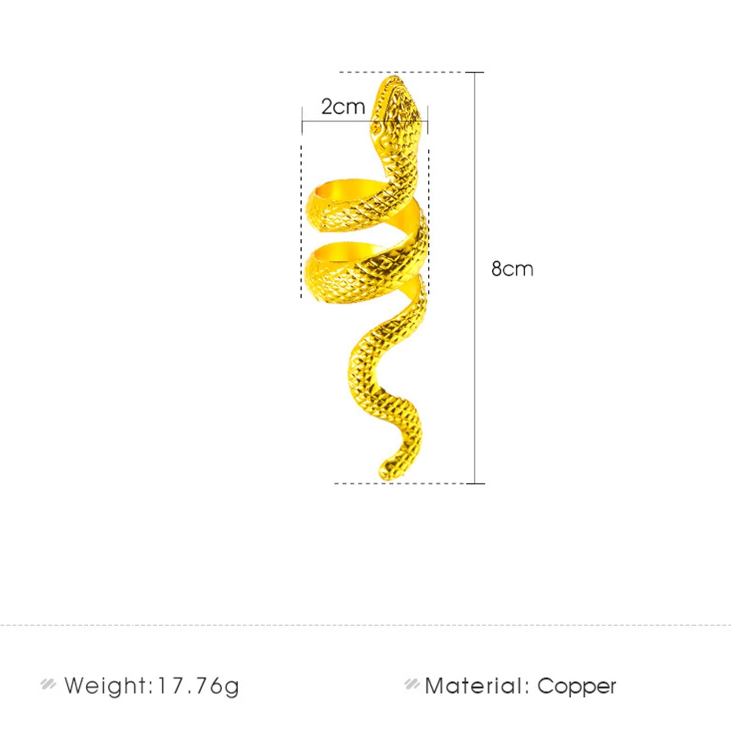 Retro Punk Snake Ring