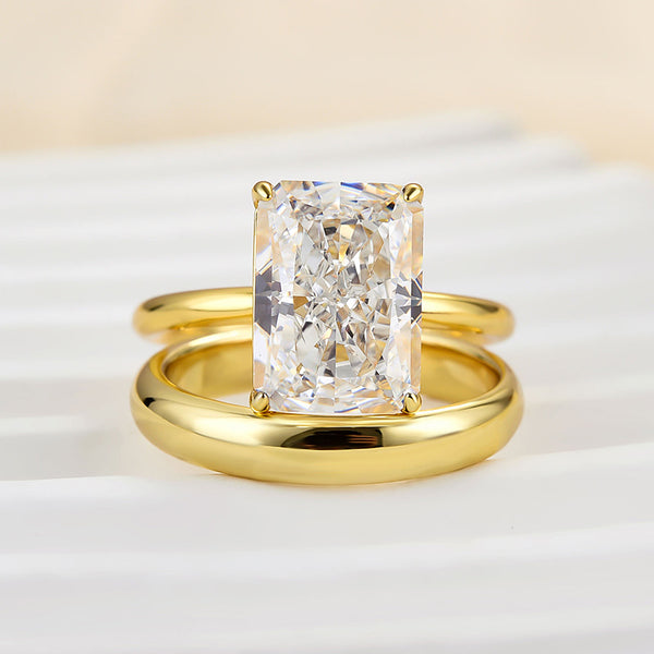 Classic Radiant Cut Sterling Silver Brdail Set