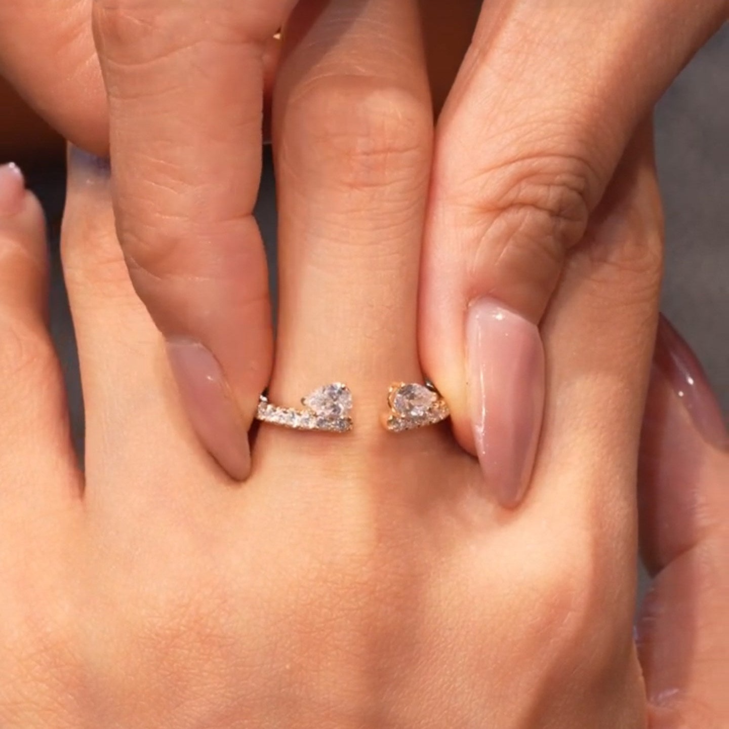 2PCS Oval Cut Insert Wedding Ring Set In Sterling Silver