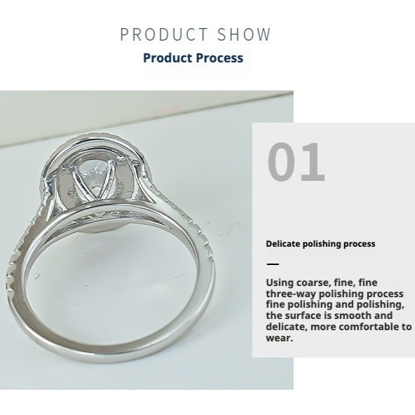 Classic Oval Double Halo Engagement Ring in Sterling Silver