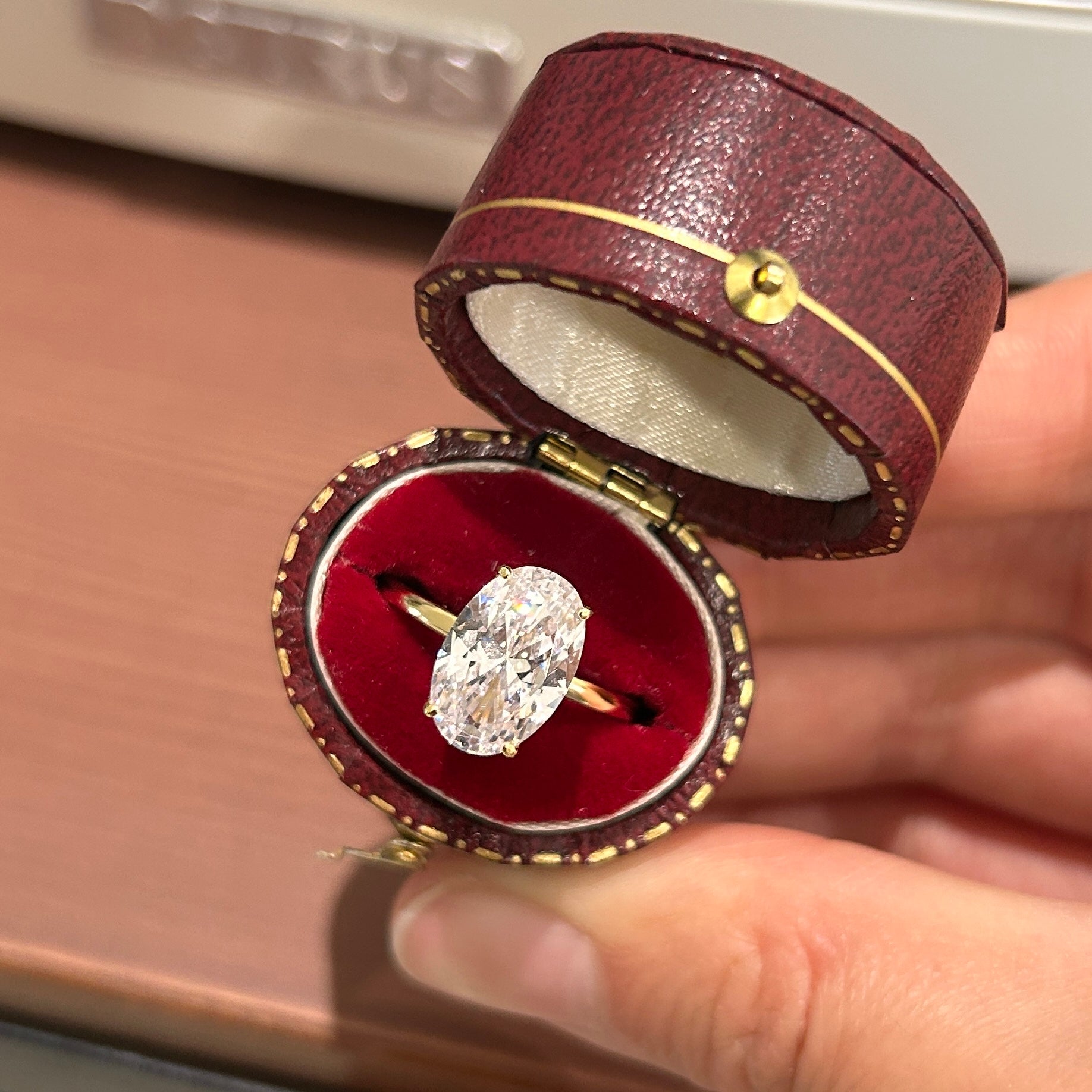 2 Pcs Oval Cut Sterling Silver Bridal Set