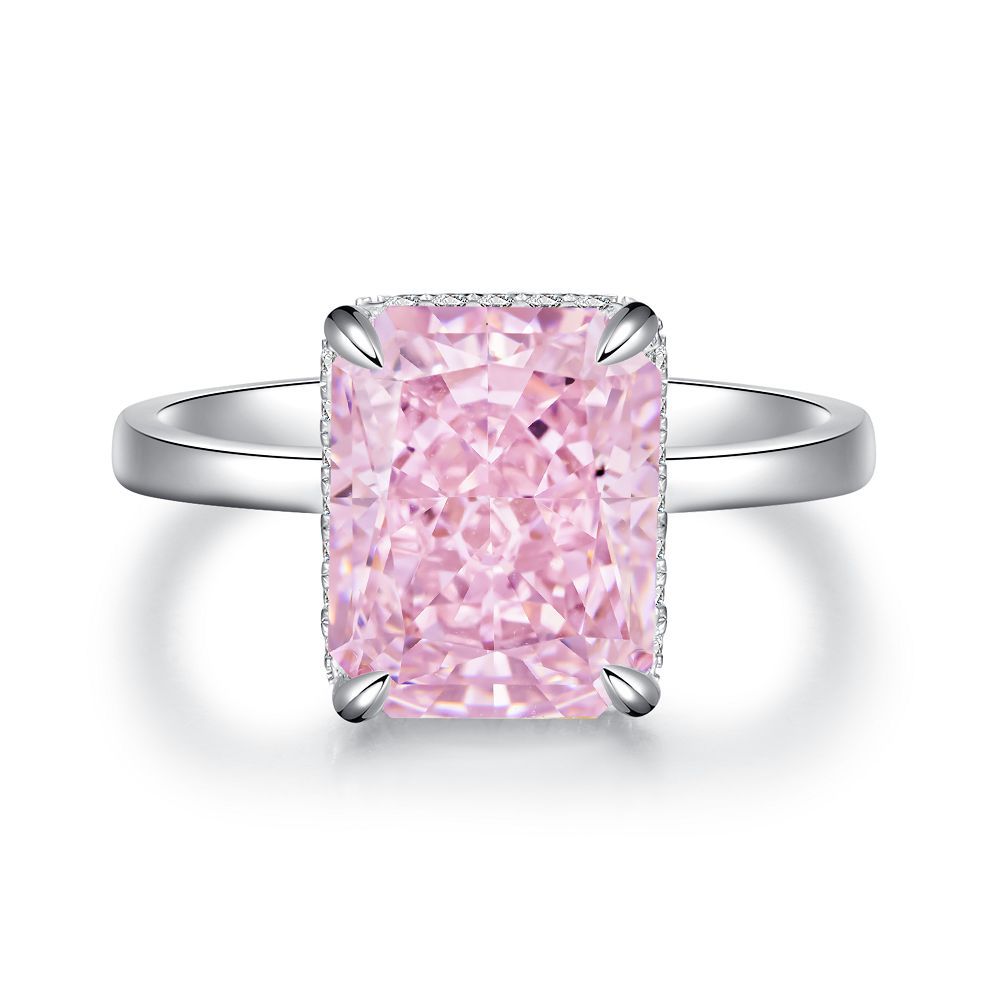 Pink Collection- Sterling Silver Engagement Ring