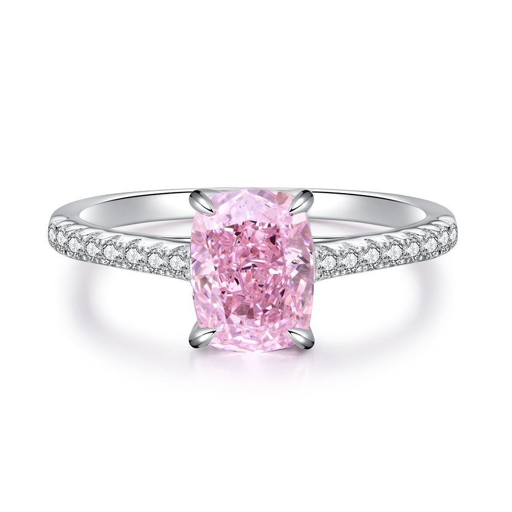 Pink Collection- Sterling Silver Engagement Ring