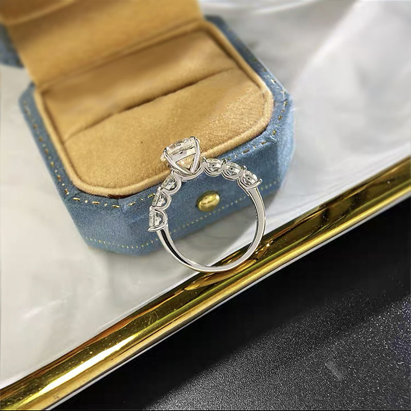 2.0ct Round Cut Wedding Ring in Sterling Silver