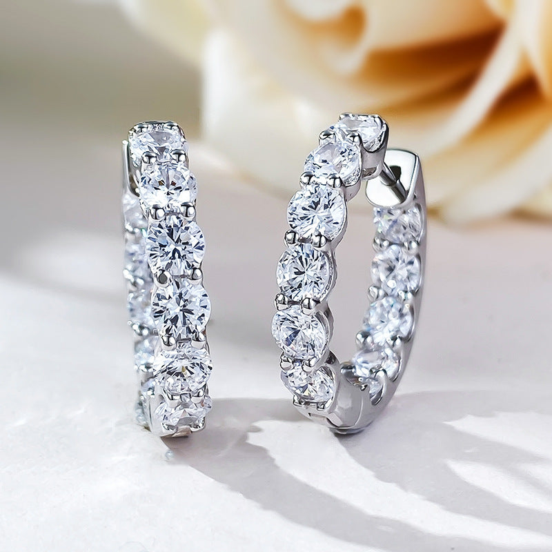 Stunning Sterling Silver Hoop Earrings