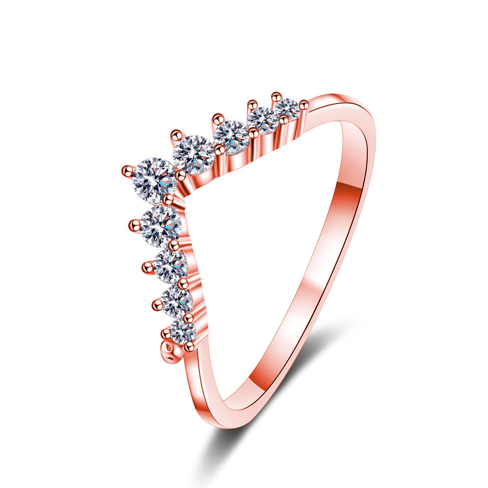 Sweet Crown Design Sterling Silver Band