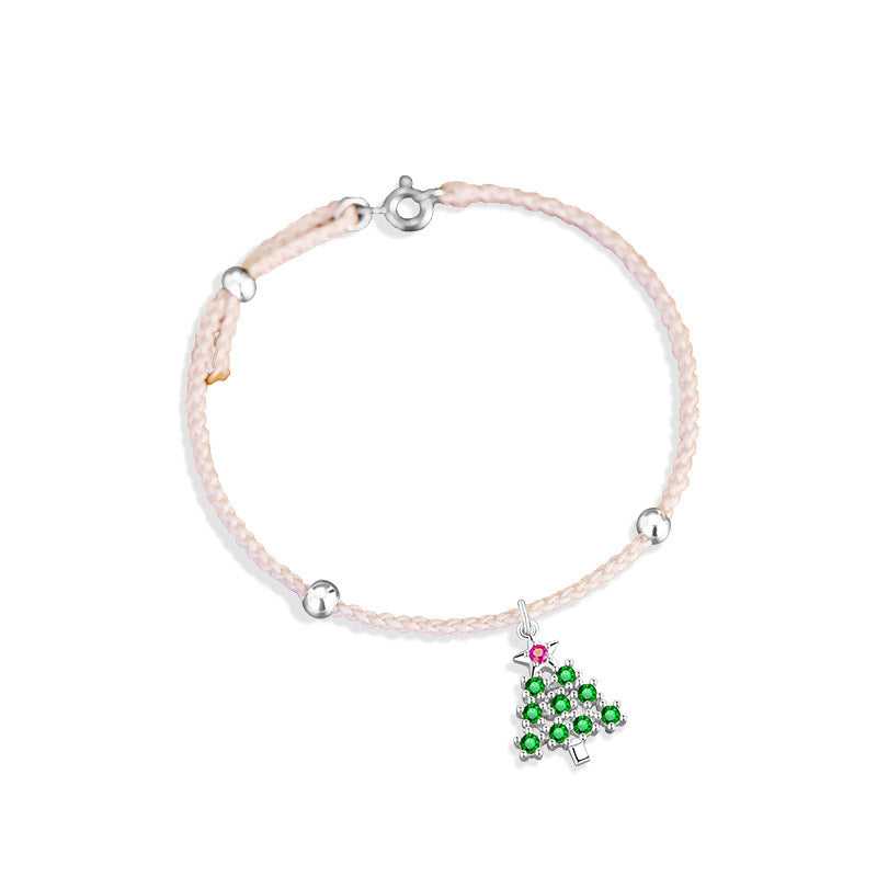 Christmas Tree 925 Sterling Silver Bracelet