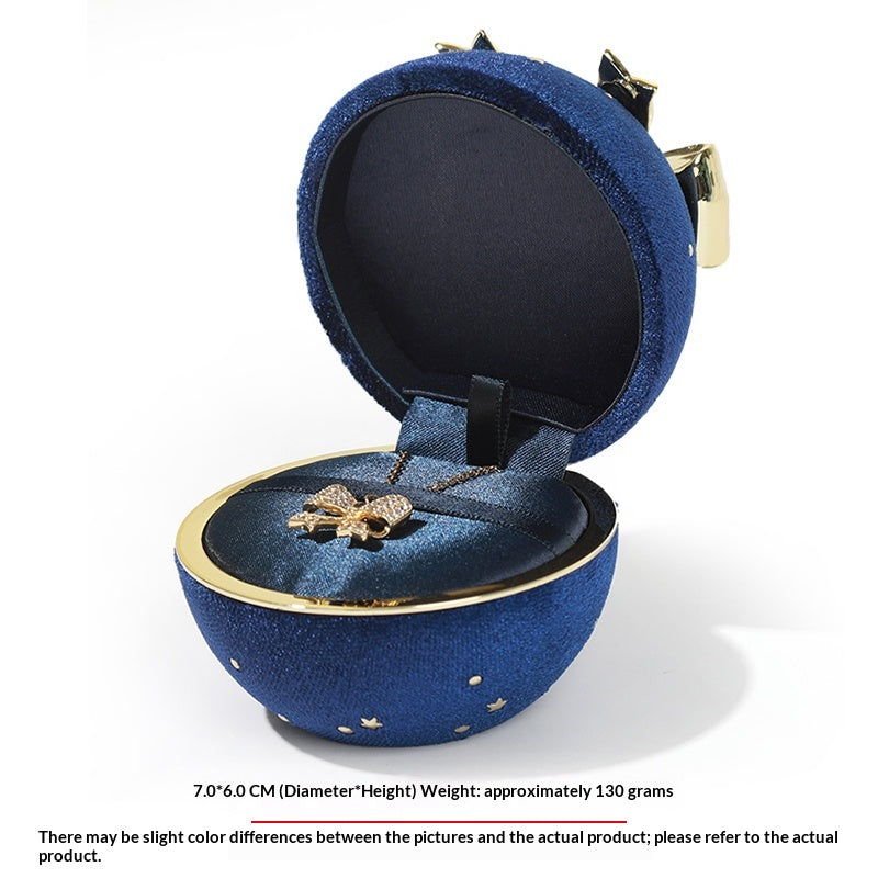 Romantic Spherical Bow-knot Jewelry Box for Ring and Necklace