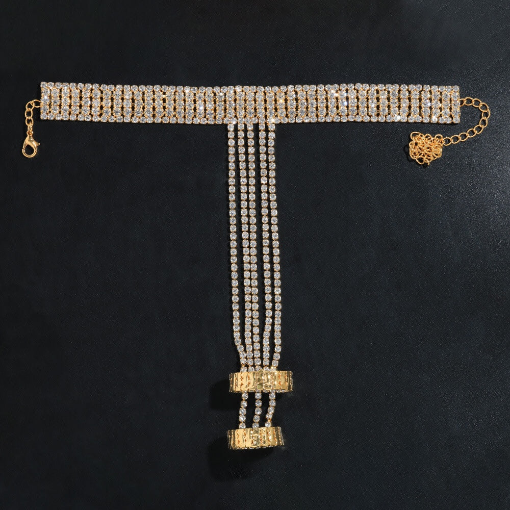 Sparkling Rhinestone Fashion Hand Chain