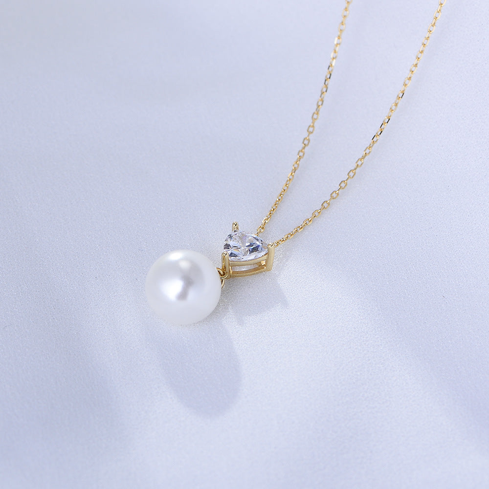 Sterling Silver Pearl Necklace For Mom