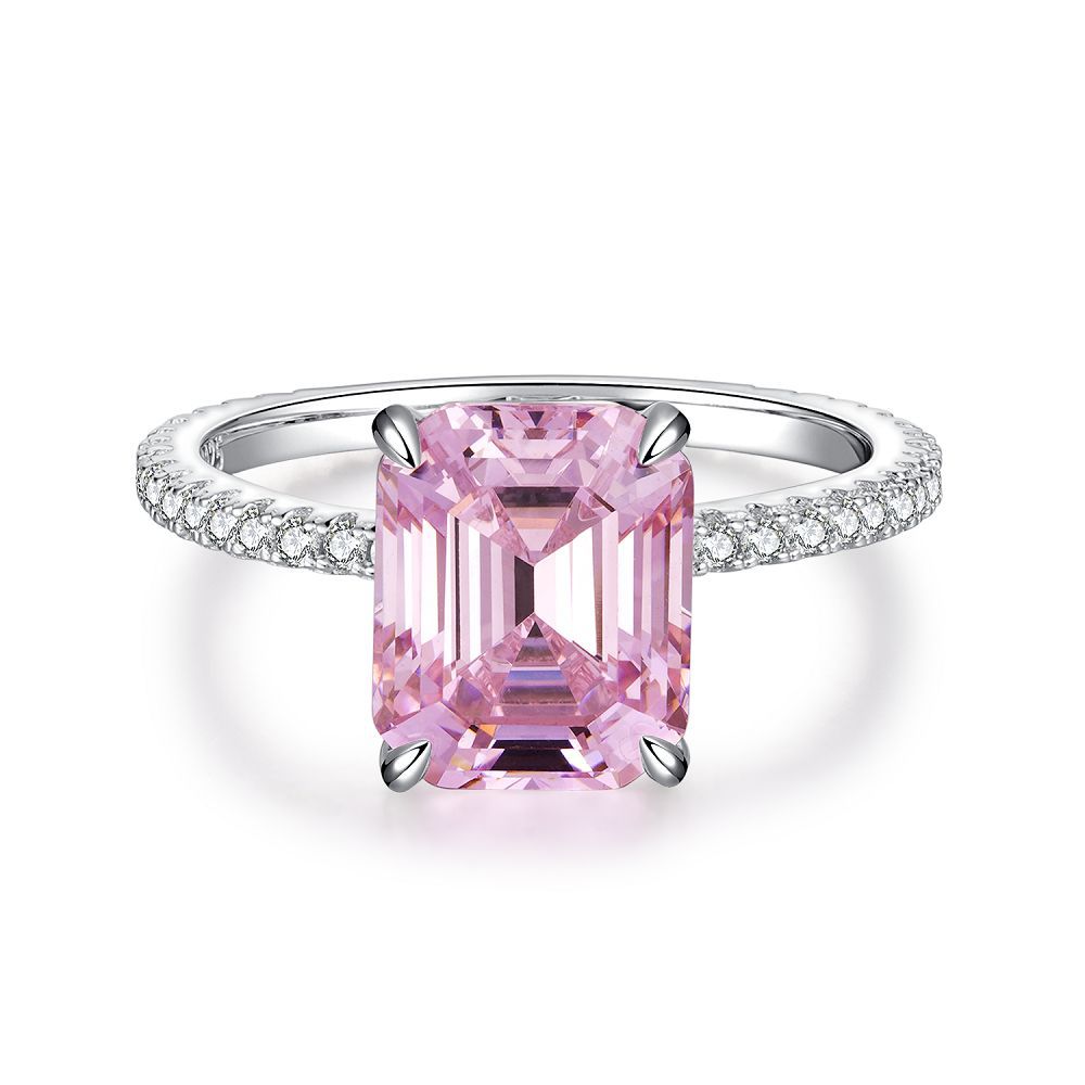 Pink Collection- Sterling Silver Engagement Ring