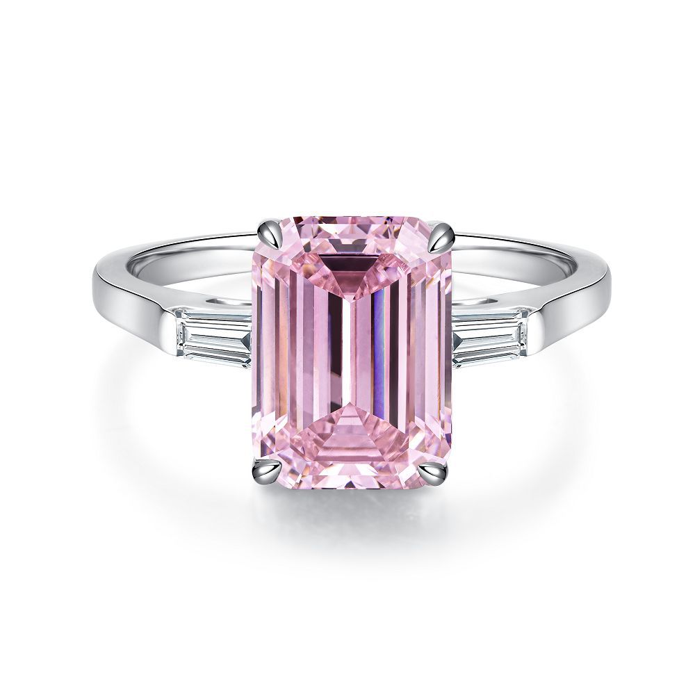 Pink Collection- Sterling Silver Engagement Ring