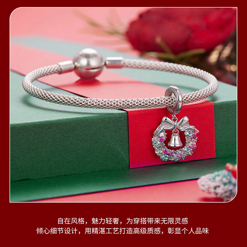 Christmas Themed 925 Sterling Silver Charms for Bracelets & Necklace
