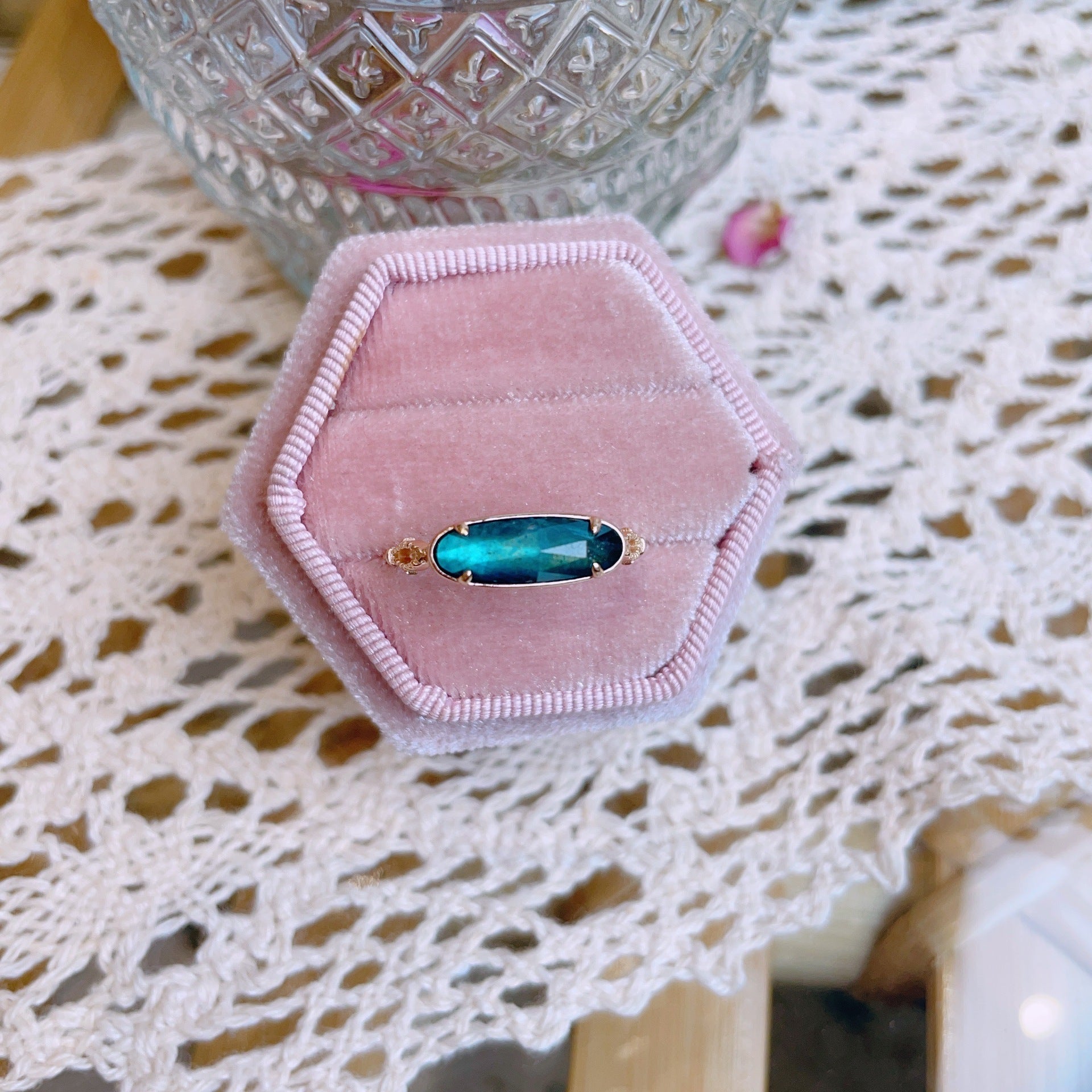 Mystical Forest Natural Amethyst Sterling Silver Ring