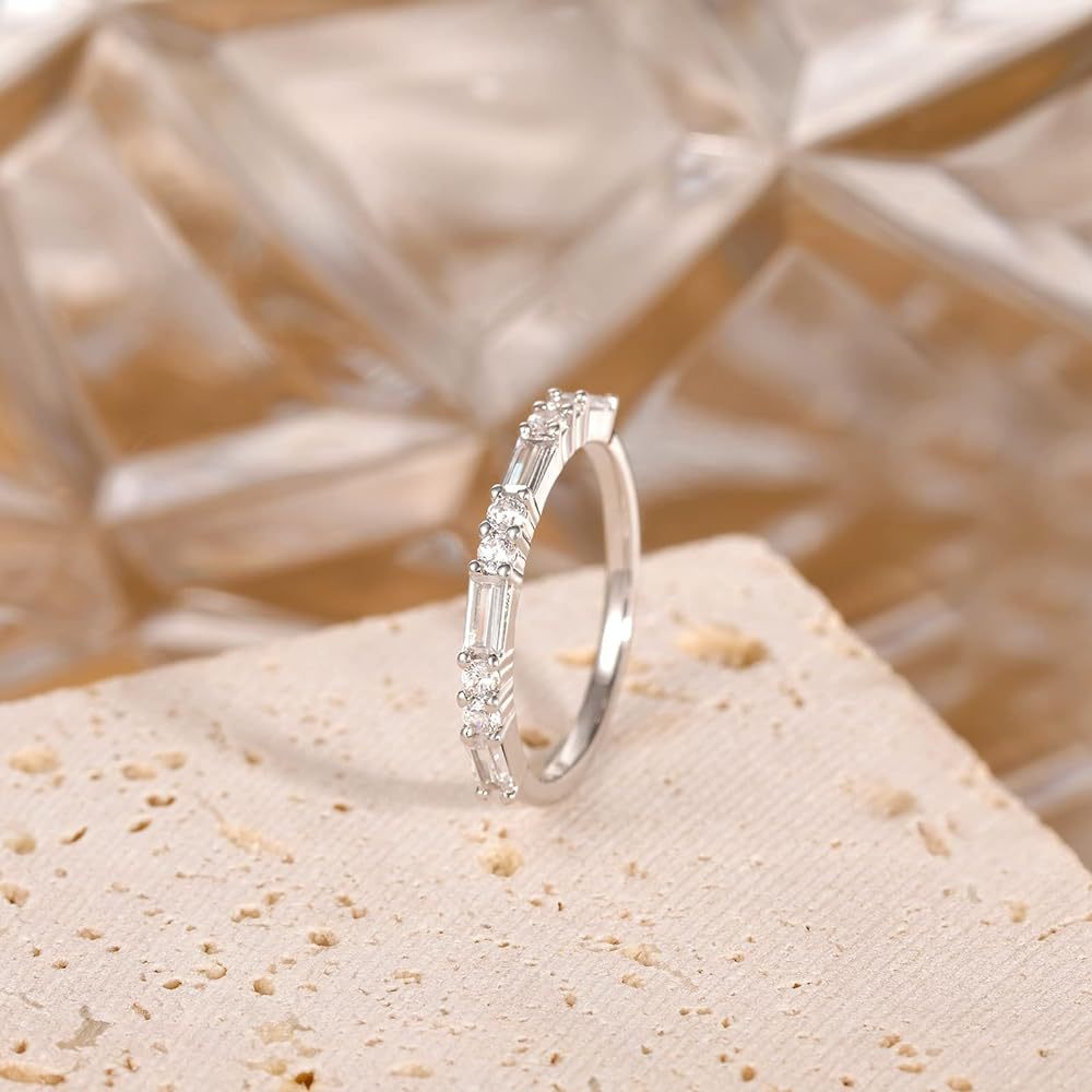 Unique Stackable Wedding Band in Sterling Silver