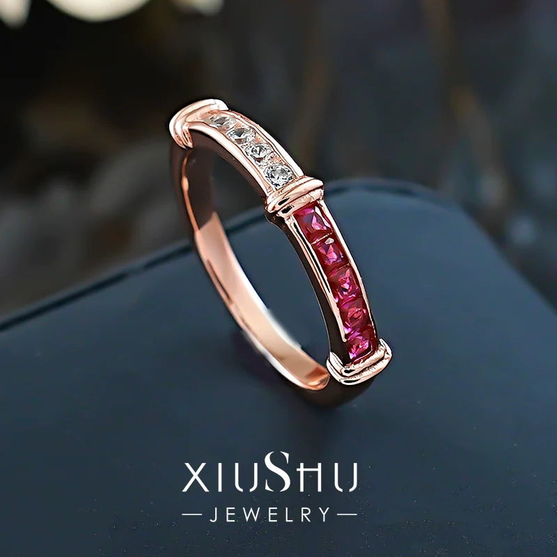 Unique Two Tone Design Sterling Silver Band