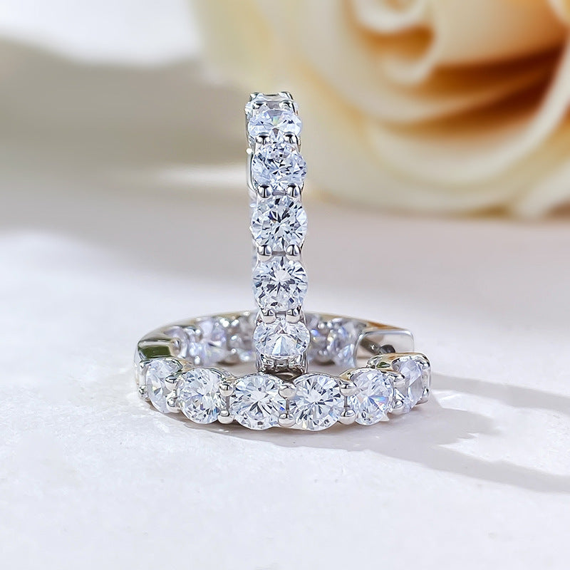 Stunning Sterling Silver Hoop Earrings