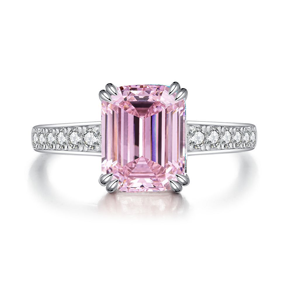 Pink Collection- Sterling Silver Engagement Ring