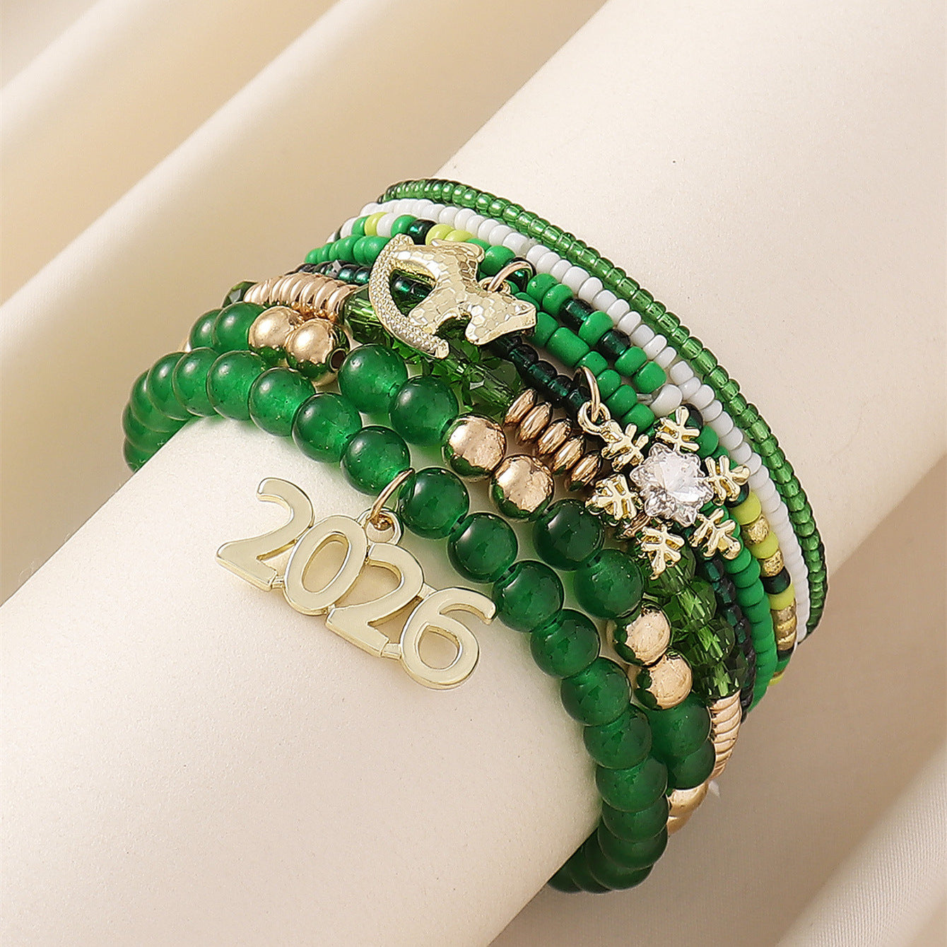 2026 Year of the Horse Zodiac Beaded Stacking Bracelet Set