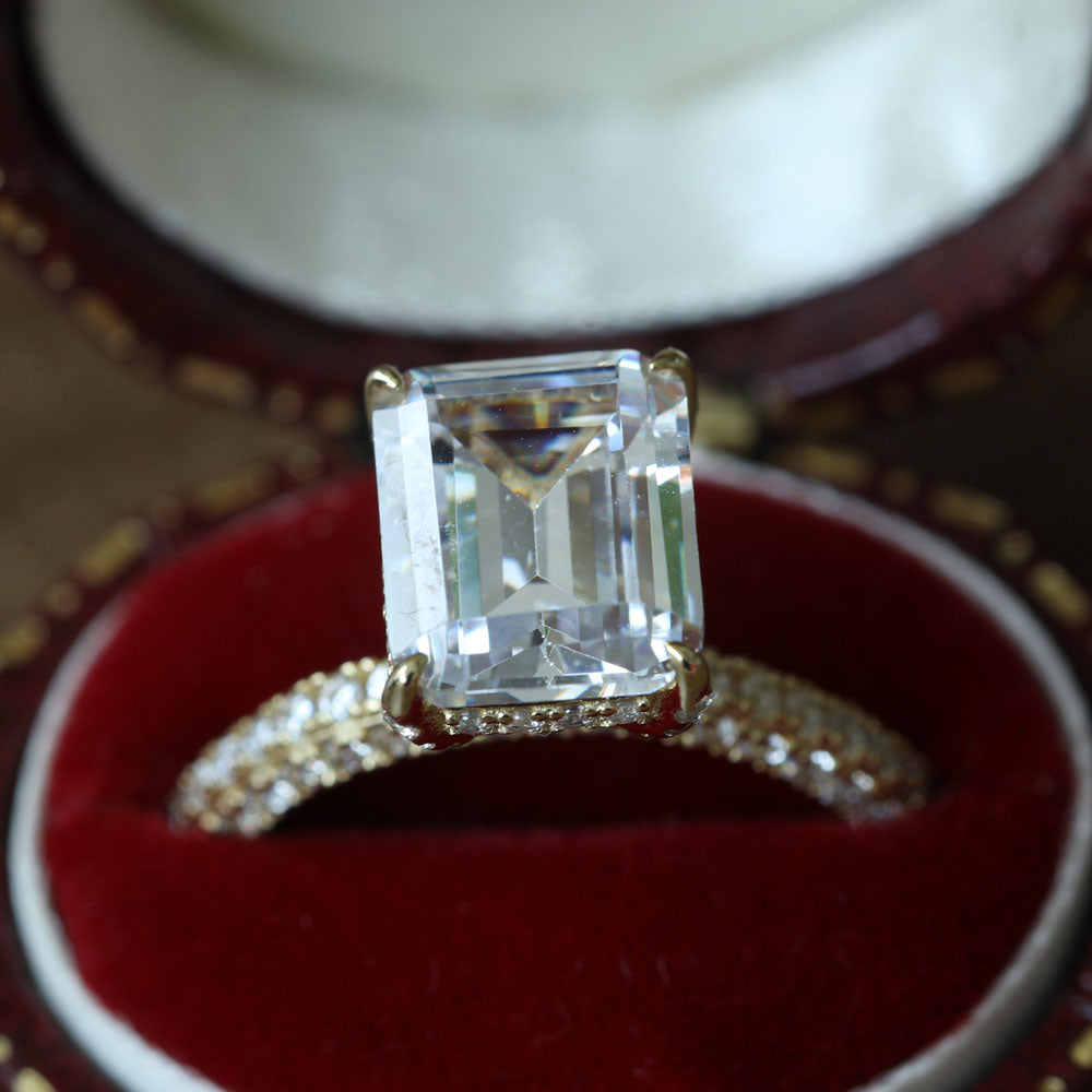 Emerald Cut Bridal Set