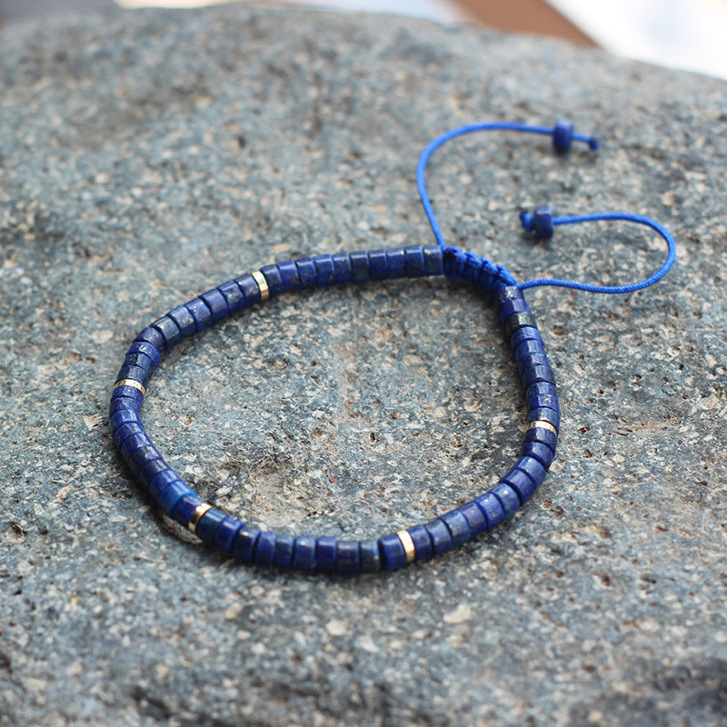 Adjustable Natural Stone Beaded Dainty Bracelet