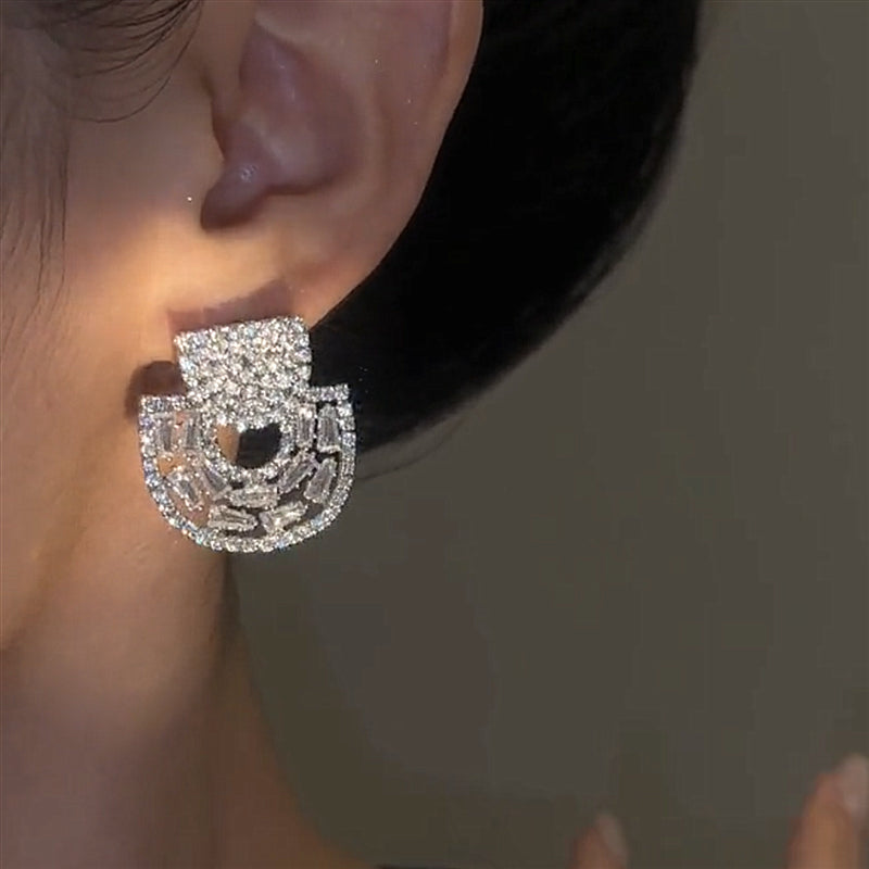 Fashion Elegance Encrusted Earrings