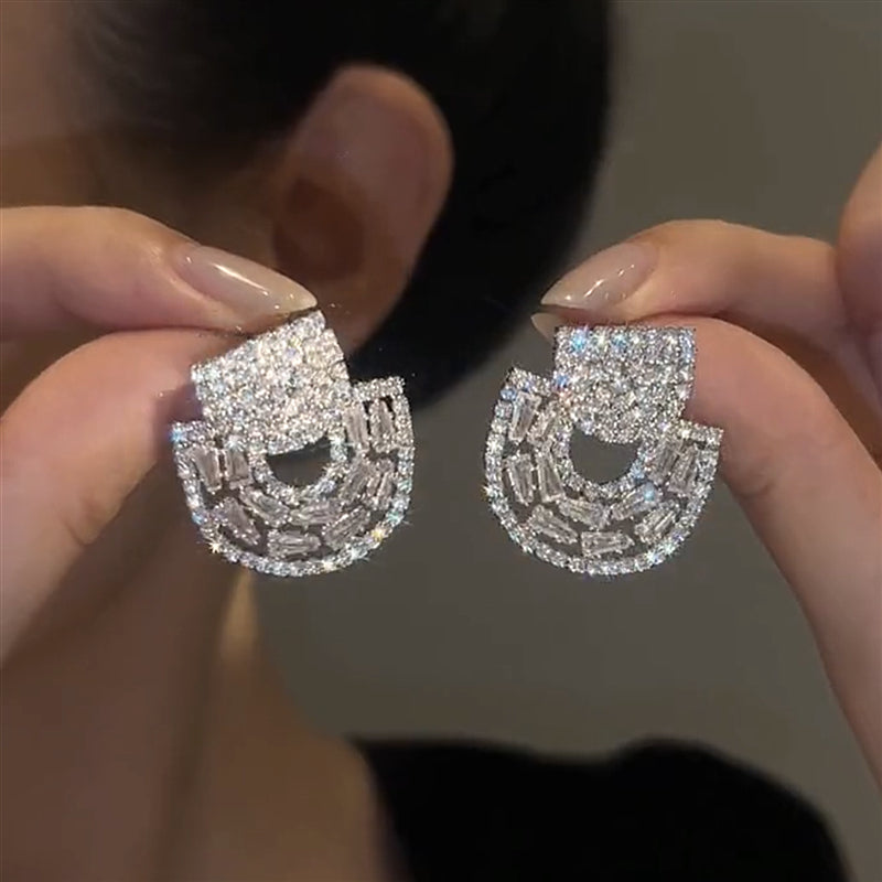 Fashion Elegance Encrusted Earrings