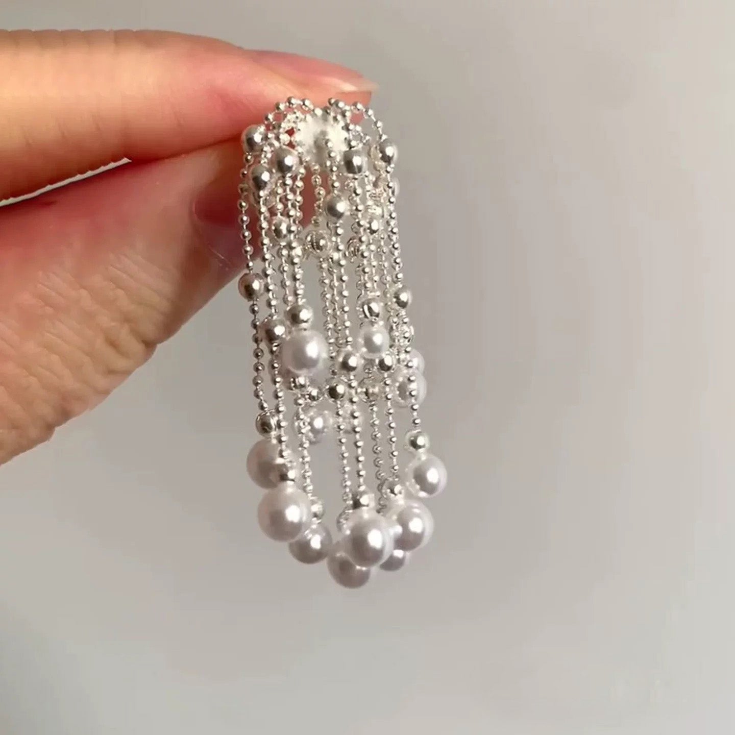 Elegant Pearl Tassel Earrings ¨C Dainty Drop Earrings for Women