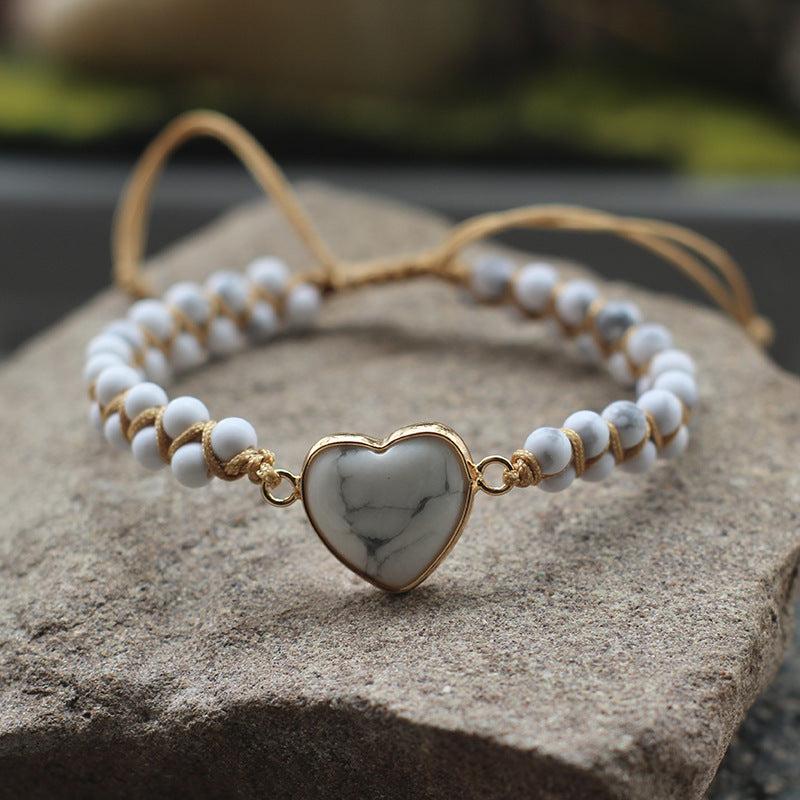 Bohemian Multi-Stone Woven Bracelet – Adjustable Natural Gemstone