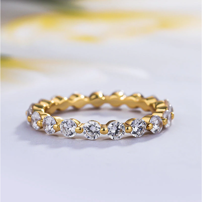Gorgeous 3pc Golden Tone Oval Cut Wedding Bridal Set