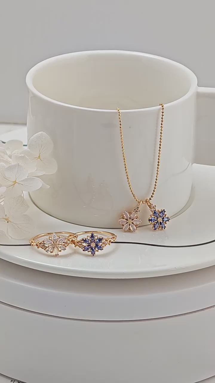 Flower Deaign 14K Gold Plated Ring