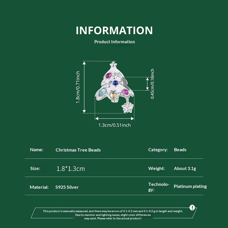 Christmas Themed 925 Sterling Silver Charms for Bracelets & Necklace