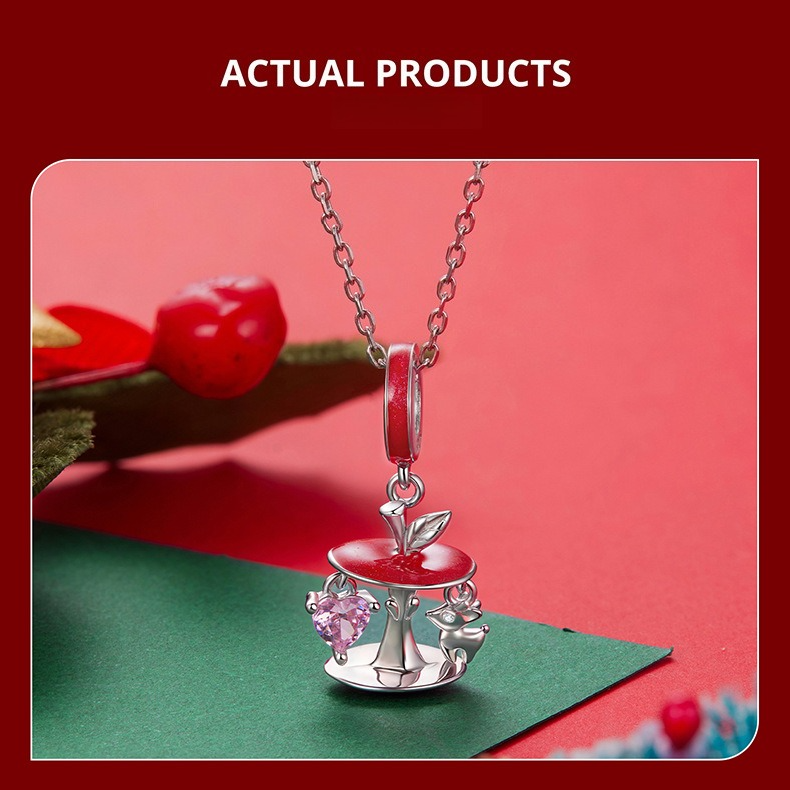 Christmas Themed 925 Sterling Silver Charms for Bracelets & Necklace