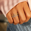 Elegant Wave Design Wedding Band In Sterling Silver