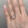 Radiant Cut Engagement Ring In Sterling Silver