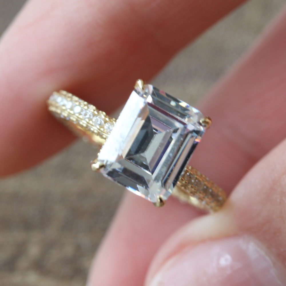 Emerald Cut Bridal Set