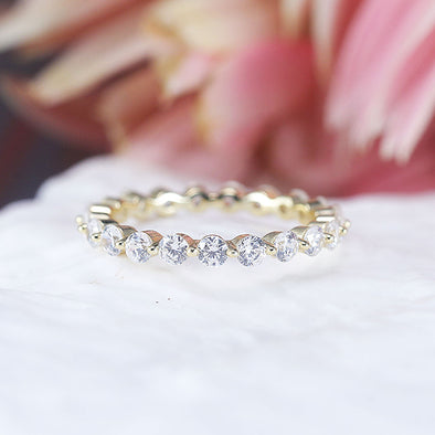 Gorgeous 2 Pcs Oval Cut Sterling Silver Ring Set