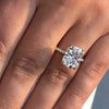 Gorgeous Cushion Cut Sterling Silver Engagement Ring