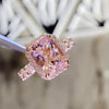 Stunning Pink Under Halo Sterling Silver Engagement Ring