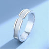 Quality Round Cut Couple Rings in Sterling Silver