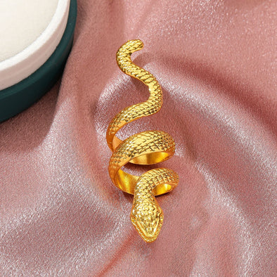Retro Punk Snake Ring
