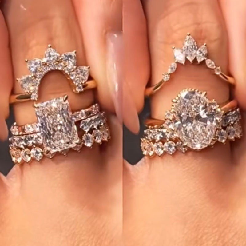 4 Pcs Exquisite Bridal Set In Sterling Silver