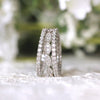 3PCS Mixed Stackable Eternity Wedding Band Ring Set