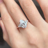 Pear Cut Moissanite Sterling Silver Engagement Ring In Golden Tone