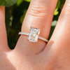 4PCS Radiant Cut Ring With Baguette & Pear Band Bridal Set in Sterling Silver