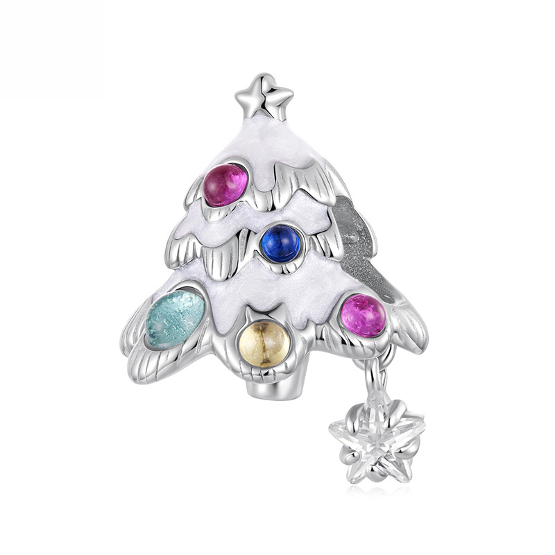Christmas Themed 925 Sterling Silver Charms for Bracelets & Necklace