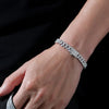 Cuban Hip Hop Moissanite Sterling Silver Bracelet