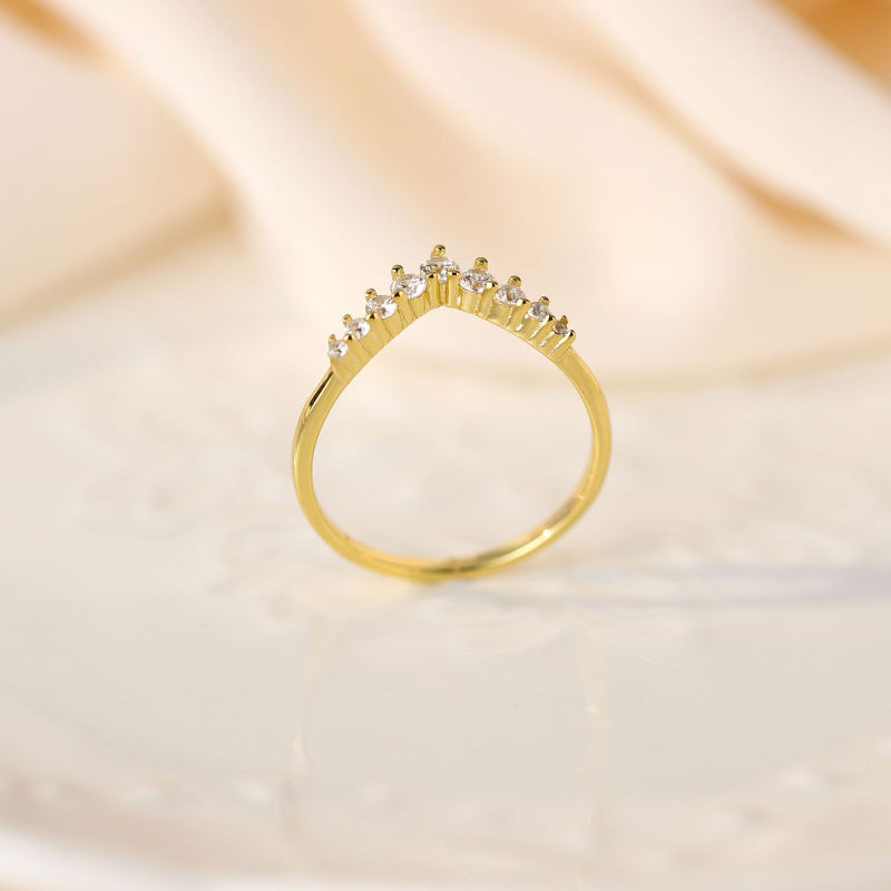 Sweet Crown Design Sterling Silver Band